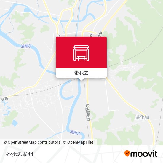 外沙塘地图