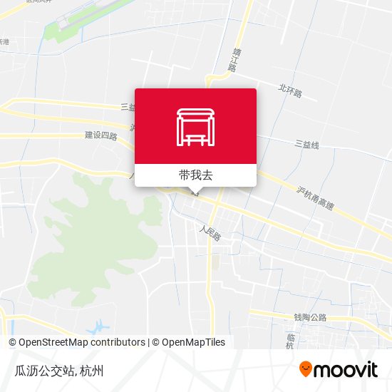 瓜沥公交站地图