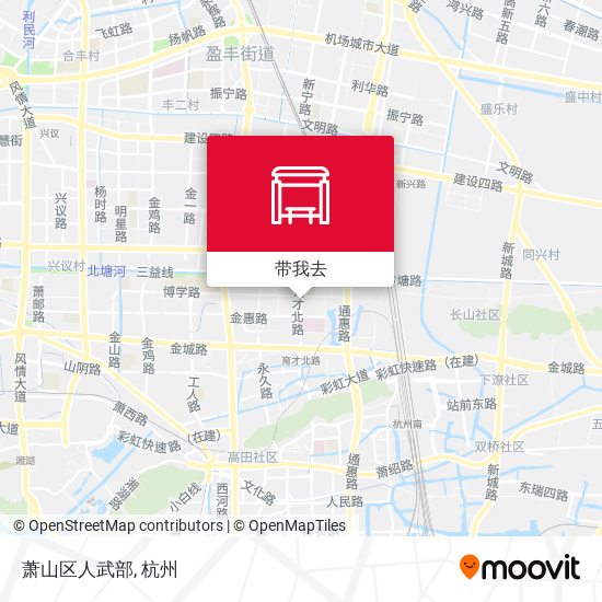 萧山区人武部地图