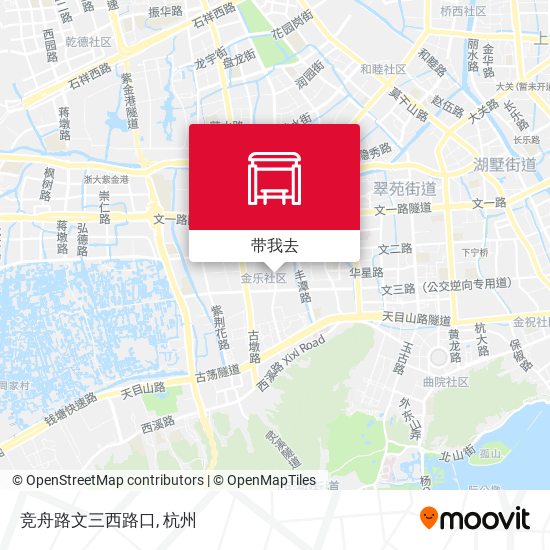 竞舟路文三西路口地图