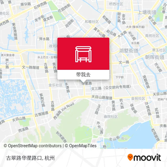 古翠路华星路口地图