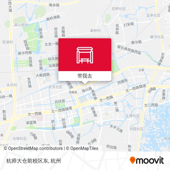 杭师大仓前校区东地图