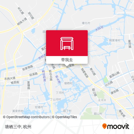 塘栖三中地图