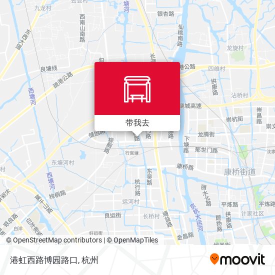 港虹西路博园路口地图