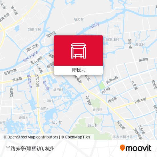 半路凉亭(塘栖镇)地图