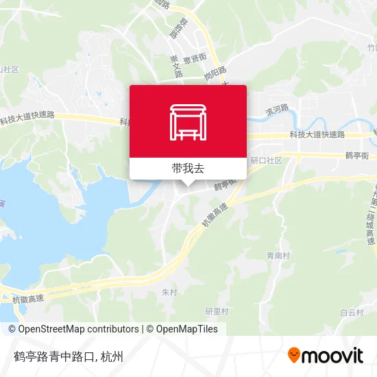 鹤亭路青中路口地图
