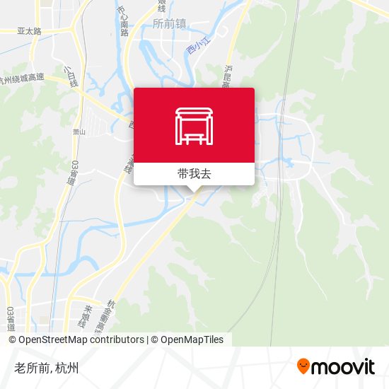 老所前地图
