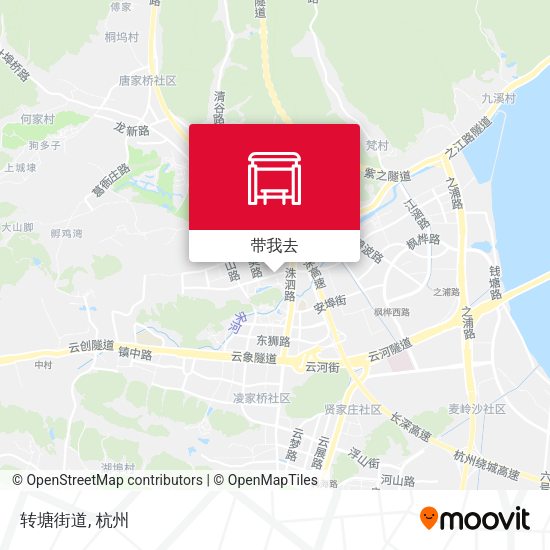 转塘街道地图