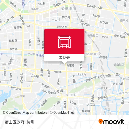 萧山区政府地图