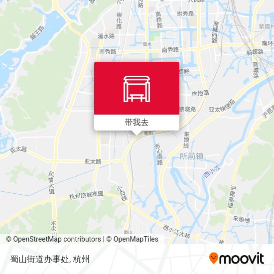 蜀山街道办事处地图