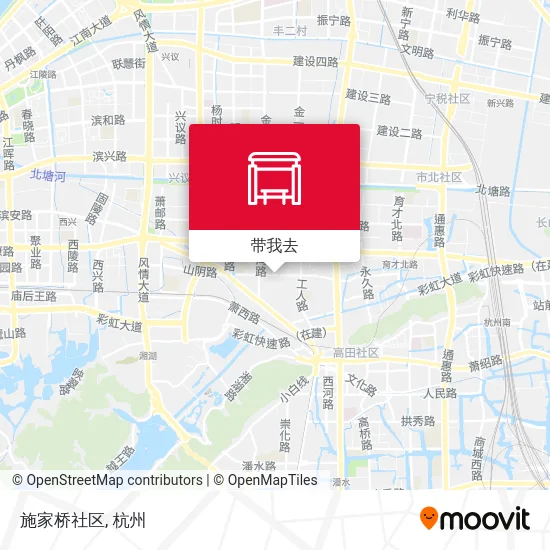 施家桥社区地图