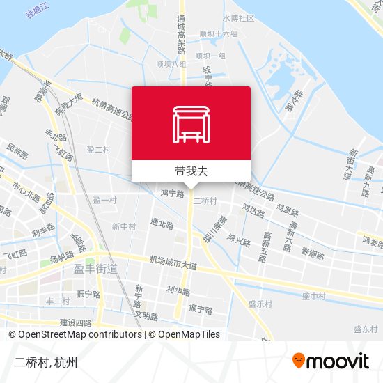 二桥村地图
