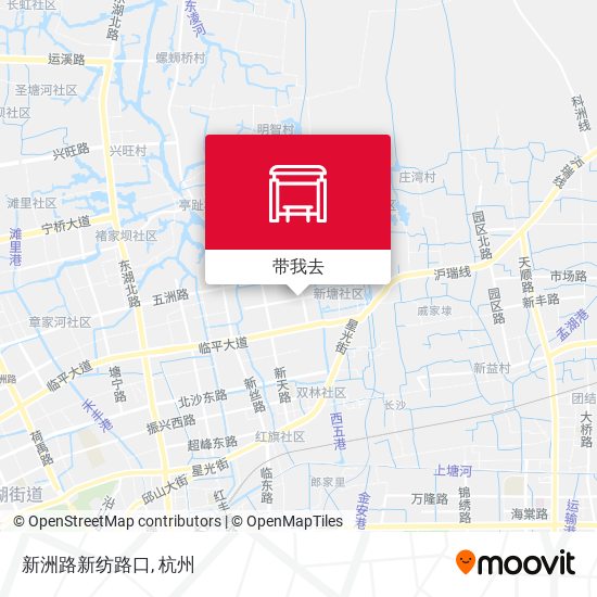 新洲路新纺路口地图