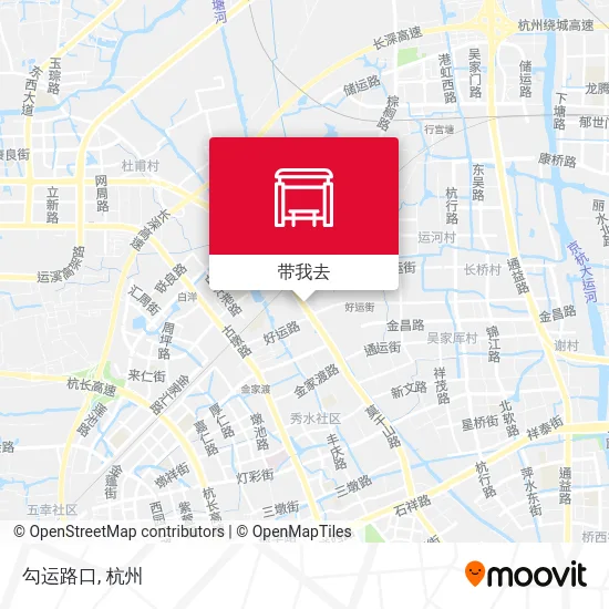 勾运路口地图