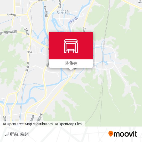 老所前地图