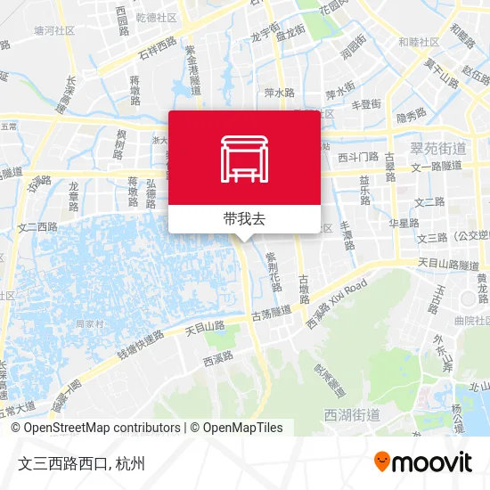 文三西路西口地图
