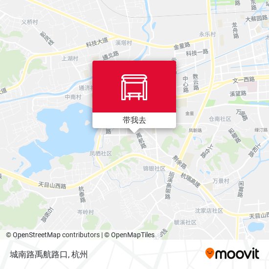 城南路禹航路口地图