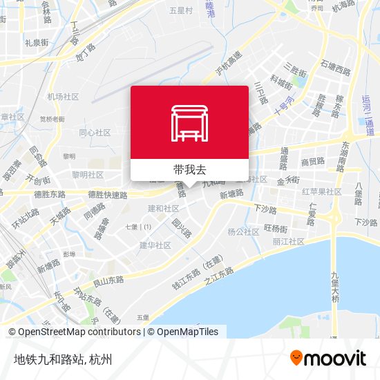 地铁九和路站地图