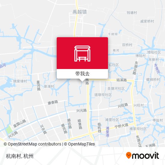 杭南村地图