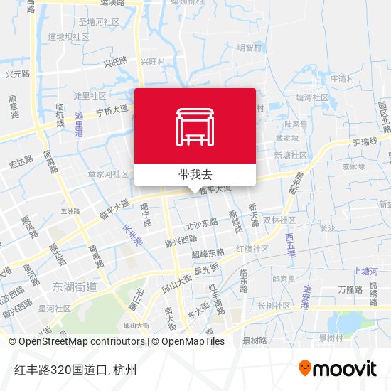 红丰路320国道口地图