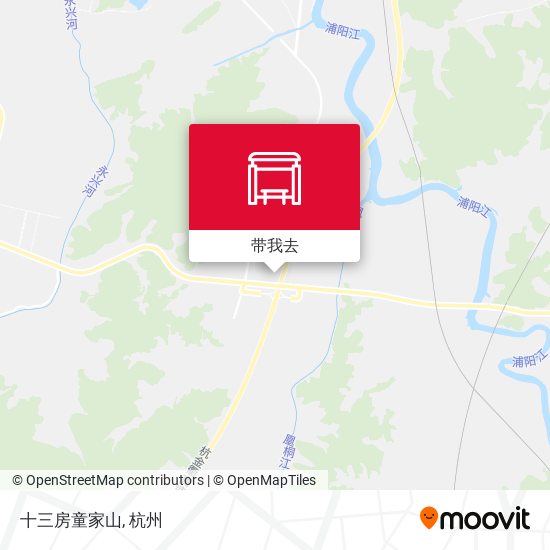 十三房童家山地图