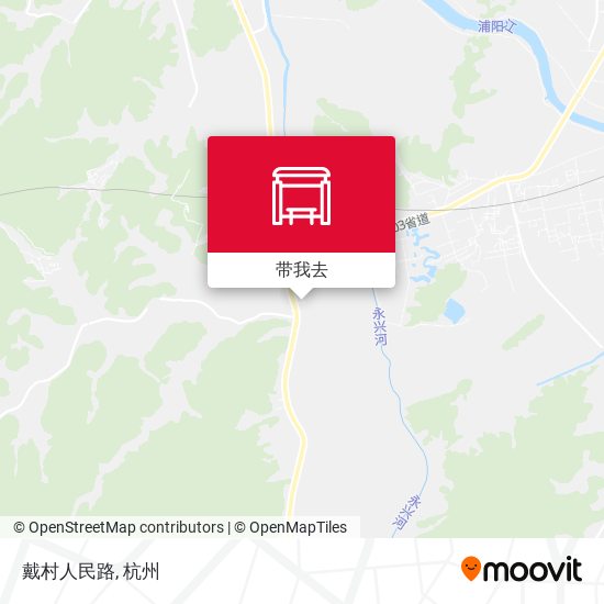 戴村人民路地图