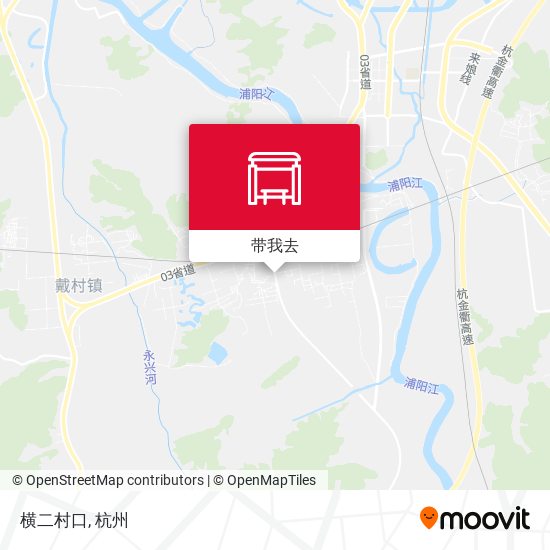 横二村口地图