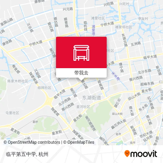 临平第五中学地图