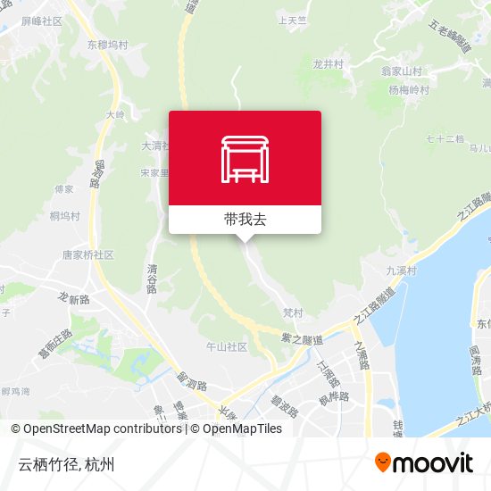 云栖竹径地图