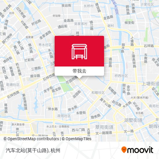 汽车北站(莫干山路)地图