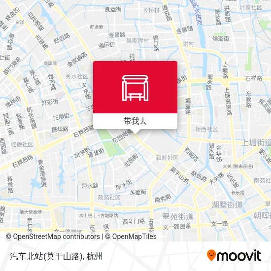 汽车北站(莫干山路)地图