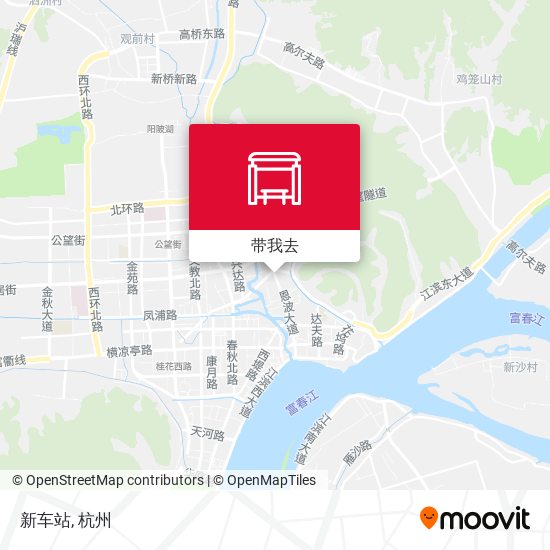 新车站地图