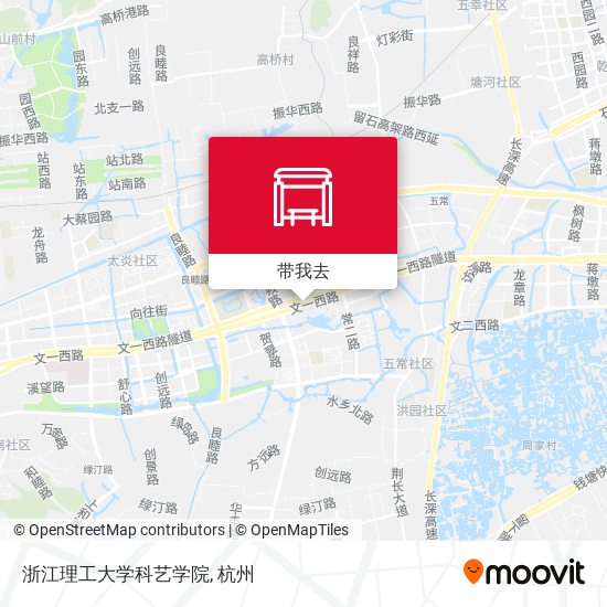 浙江理工大学科艺学院地图