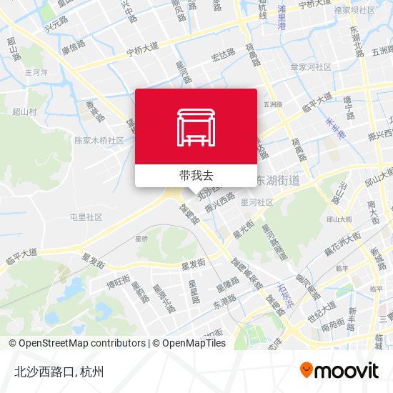 北沙西路口地图