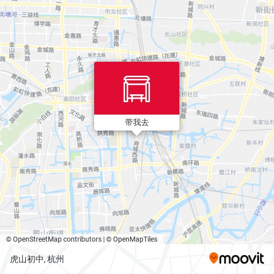 虎山初中地图