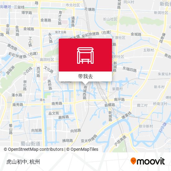 虎山初中地图