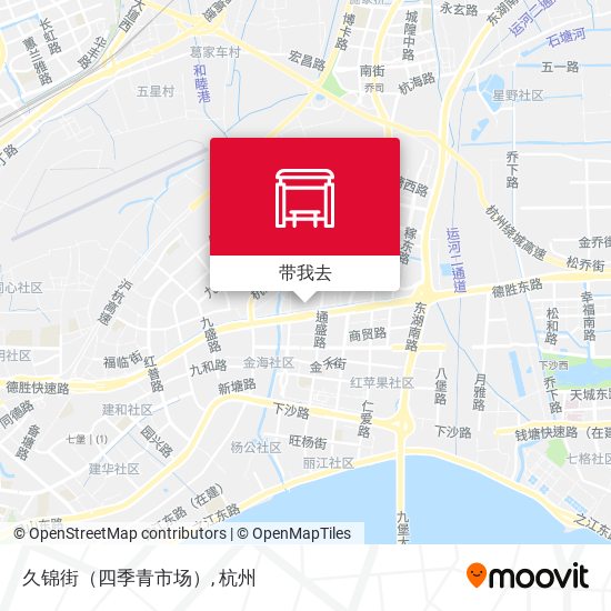 久锦街（四季青市场）地图