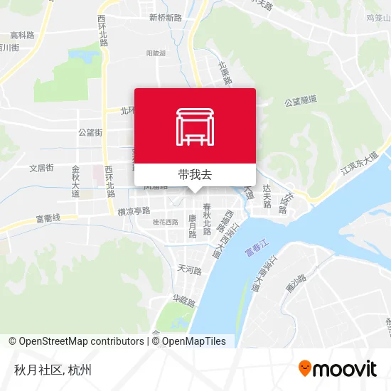 秋月社区地图