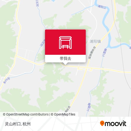 灵山村口地图
