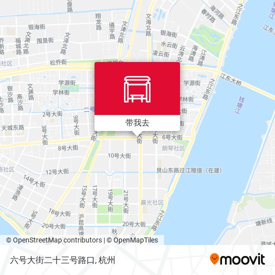 六号大街二十三号路口地图