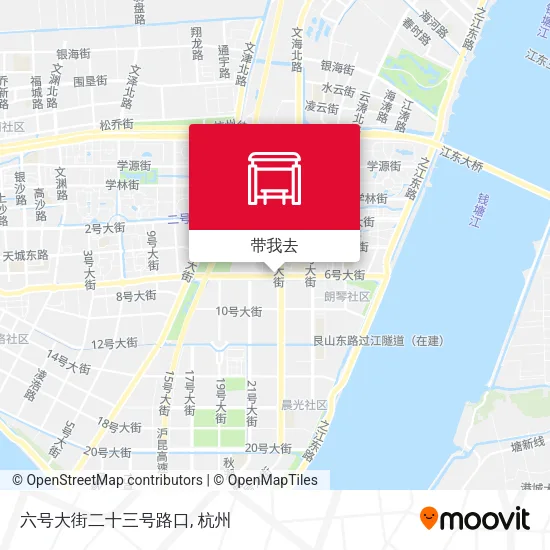 六号大街二十三号路口地图