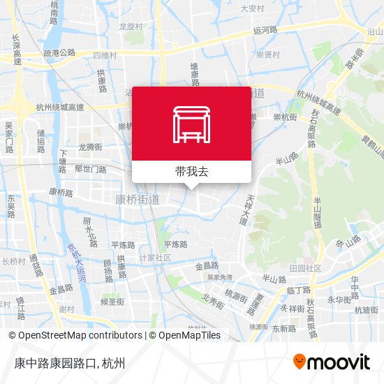 康中路康园路口地图