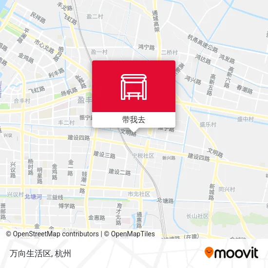 万向生活区地图