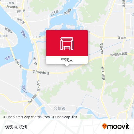 横筑塘地图
