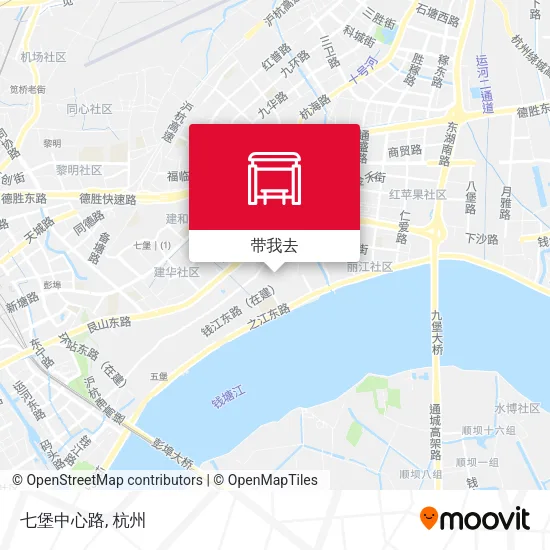 七堡中心路地图
