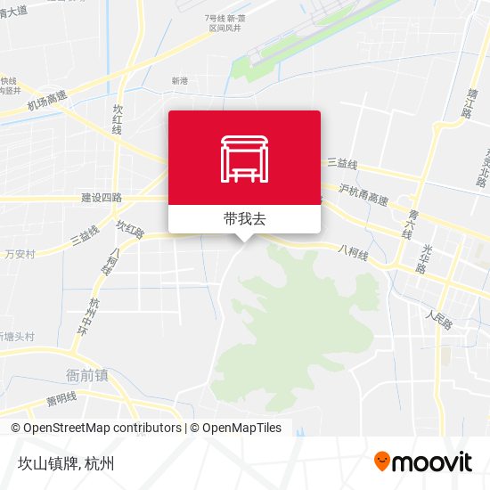 坎山镇牌地图