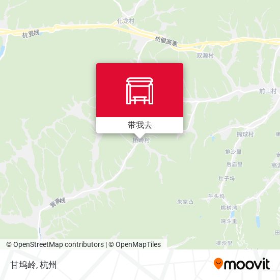甘坞岭地图