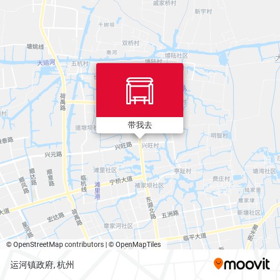 运河镇政府地图