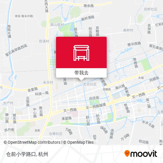 仓前小学路口地图