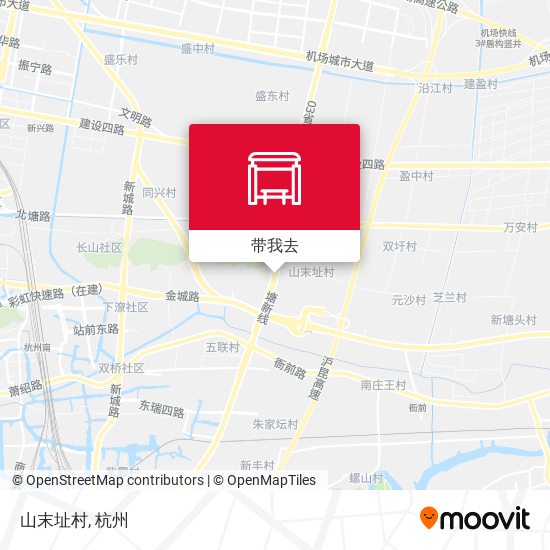山末址村地图